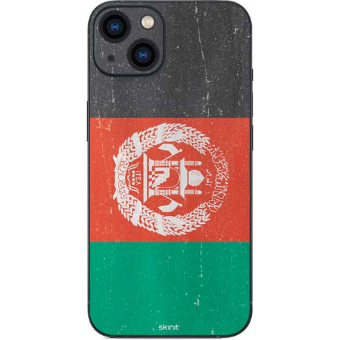 Afghanistan Flag Distressed iPhone 15 Skin